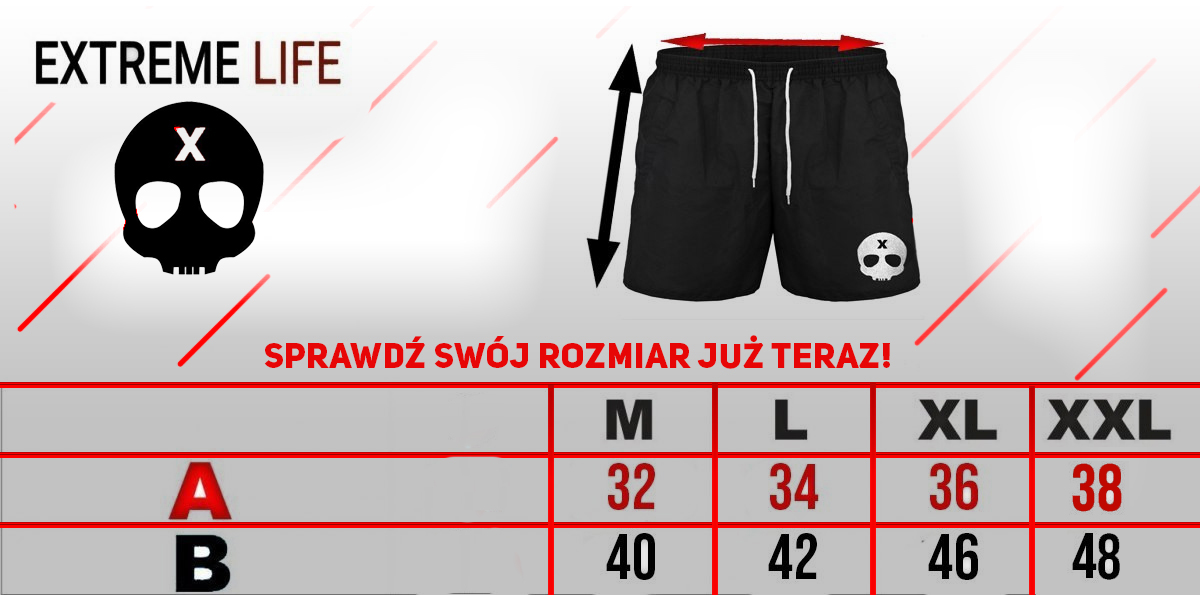 Spodenki Extreme Life Logo Black