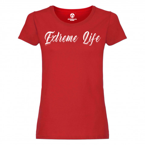 Damska koszulka Extreme Life Name burgundy