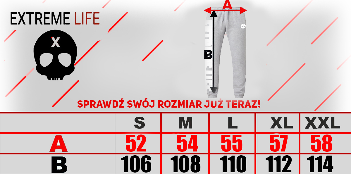 Spodnie dresowe Extreme Life Logo Czarne