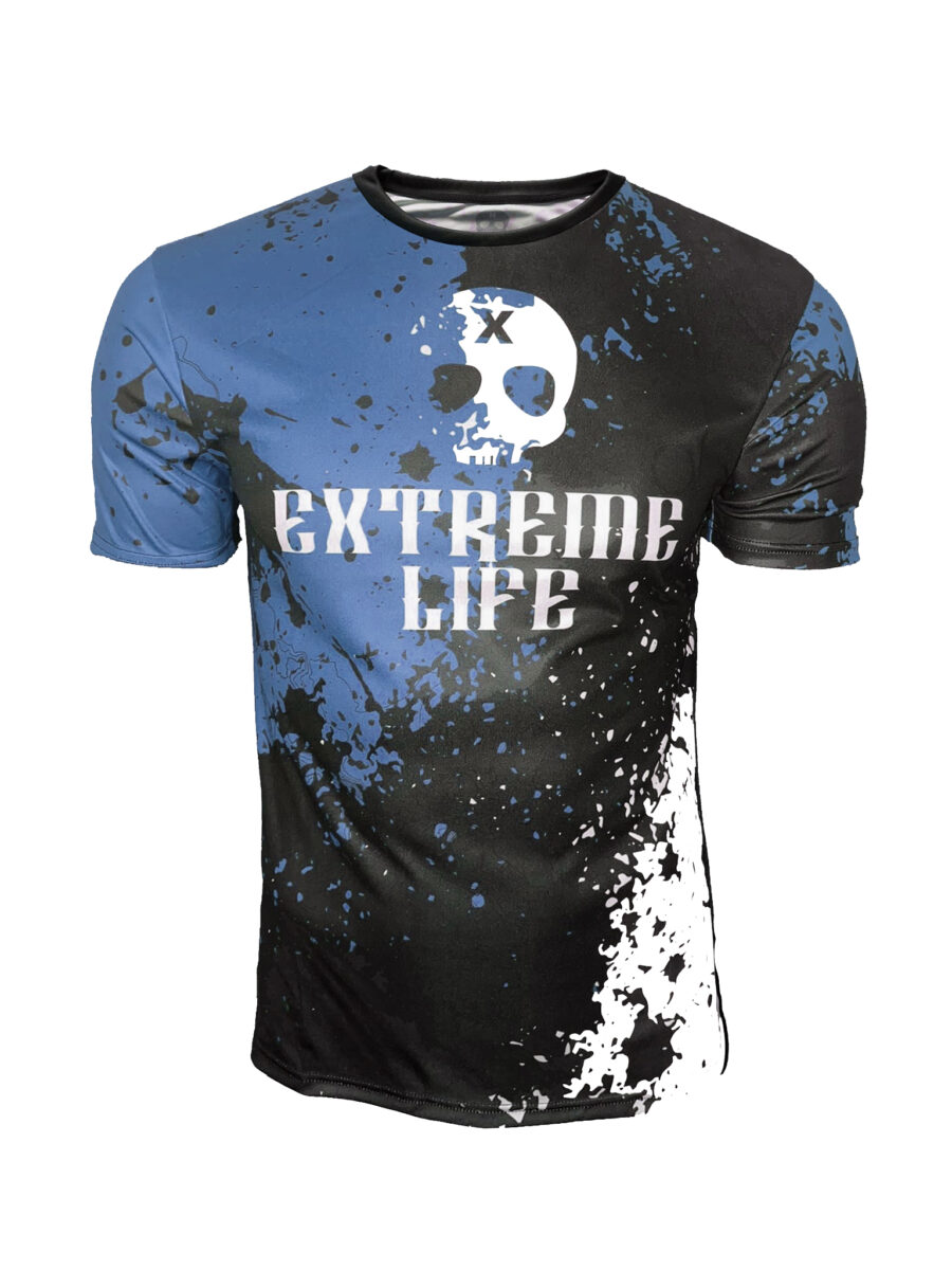 Koszulka Sportowa Extreme Life Mesh Plama Blue