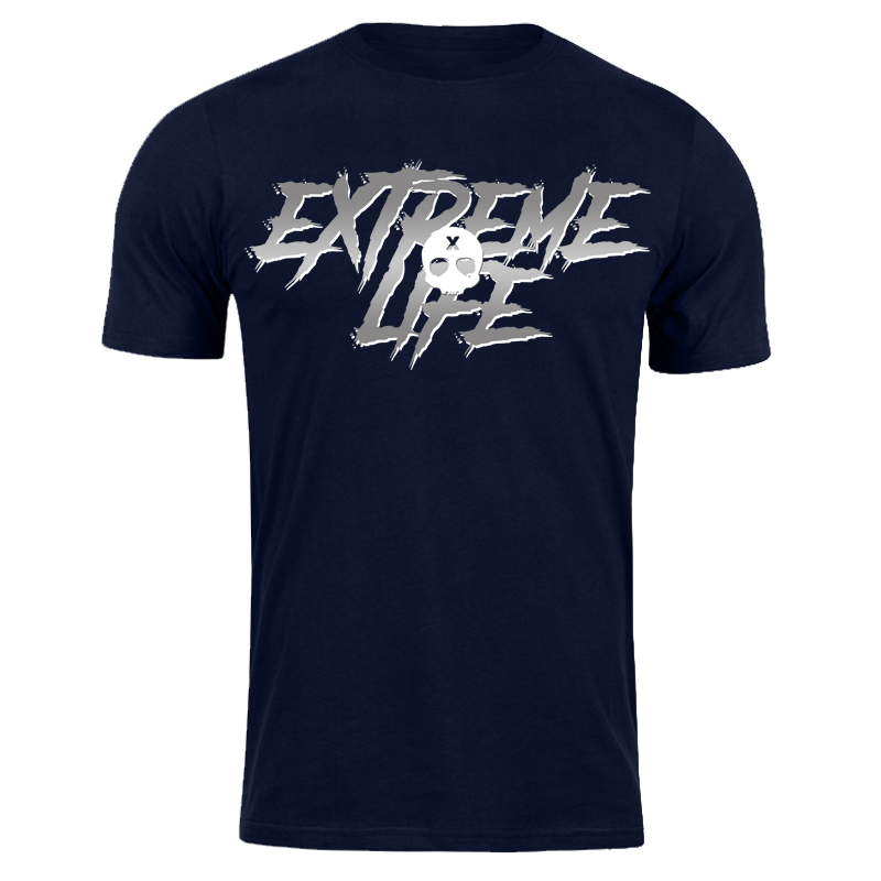 T-shirt Extreme Life Danger Dark navy blue