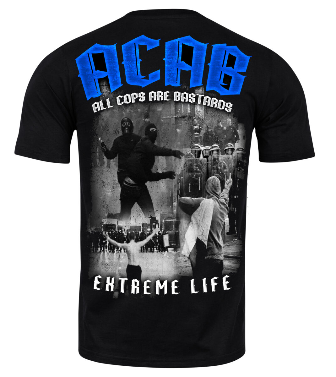 T-shirt Extreme Life ACAB Blue