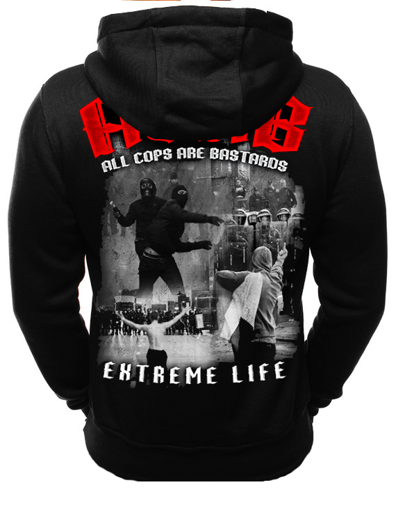 Bluza z kapturem Extreme Life ACAB Red