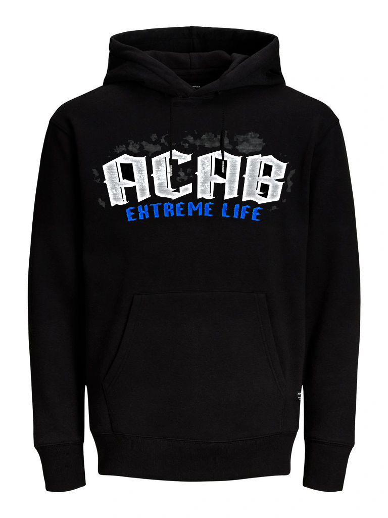 Bluza z kapturem Extreme Life ACAB Blue