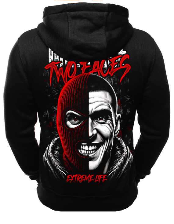 Bluza z kapturem Extreme Life Two Faces